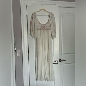 Free People Dahlia embroidered maxi dress